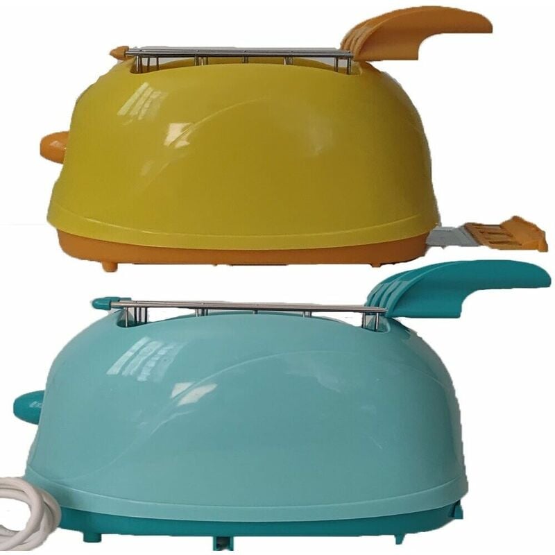 foto del prodotto tostapane piastra per il toast pane pan carr sottilette 750w timer giallo verde - colorigenerali giallo