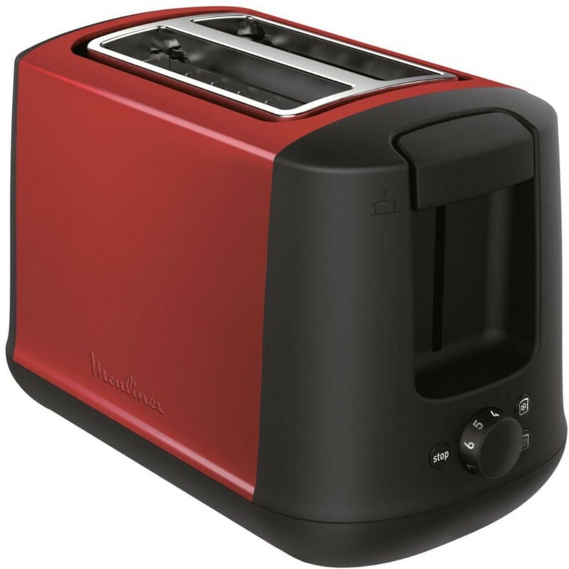 foto del prodotto tostapane rosso a 2 slot 850w lt340d11 moulinex