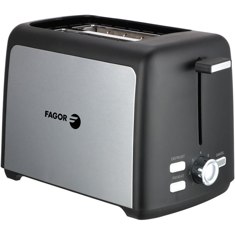 foto del prodotto tostapane toastpro a 2 slot da 800 w con 7 livelli di tostatura include vassoio rimovibile e cavo retrattile