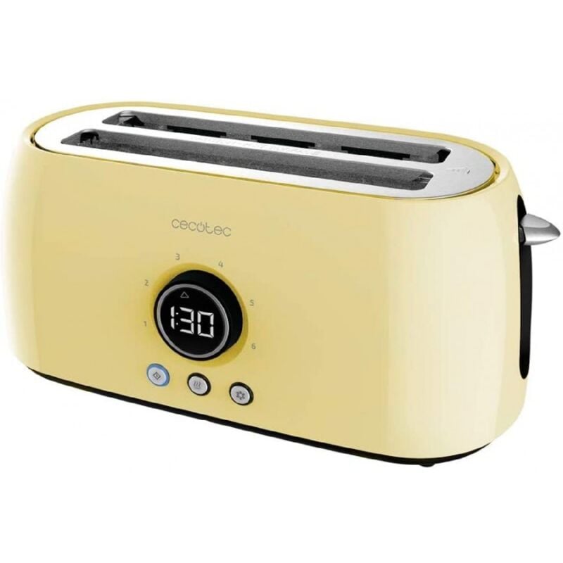 foto del prodotto tostapane verticale classictoast 15000 yellow extra double cecotec