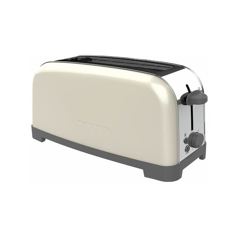 foto del prodotto tostapane vintage 850w acciaio 6 crema acciaio inox vintagesinglecream taurus
