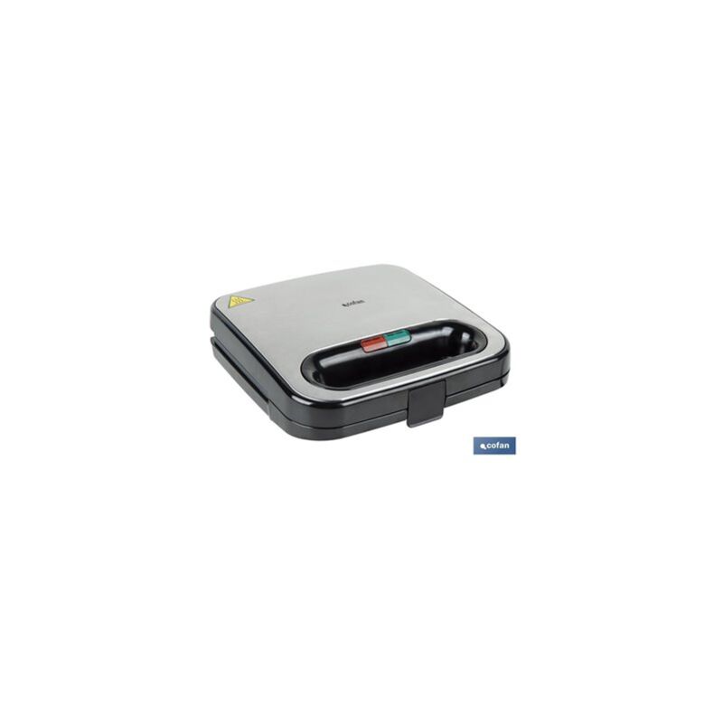 foto del prodotto tostiera acciaio nero 750w 23,7 x 23,3 x 8 cm