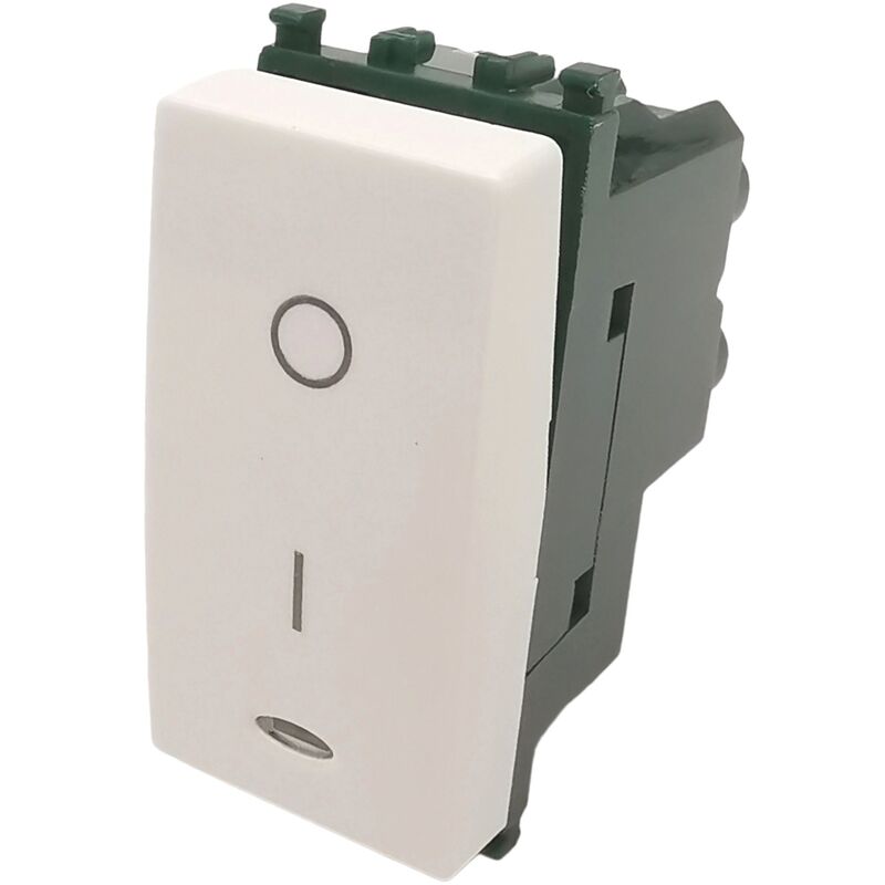 foto del prodotto tot electric frutti bianco compatibili con vimar plana interruttori prese pulsanti inter. bipolare retroilluminabile