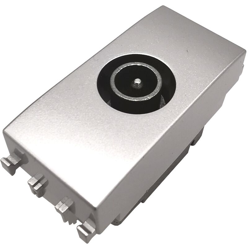 foto del prodotto tot electric frutti compatibili vimar plana interruttori prese pulsanti silver argento presa tv passante
