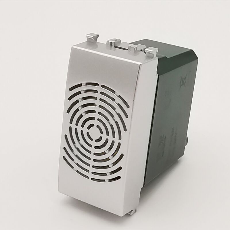 foto del prodotto tot electric frutti compatibili vimar plana interruttori prese pulsanti silver argento suoneria