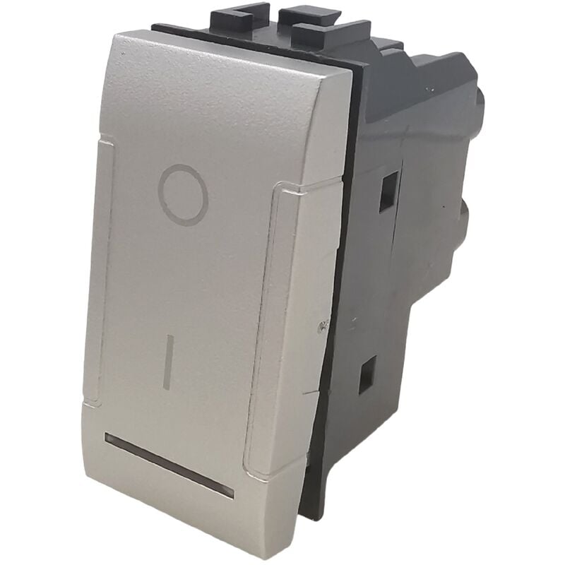 foto del prodotto tot electric interruttori prese pulsanti frutti compatibili bticino living light tech international e air grigio argento silver interruttore