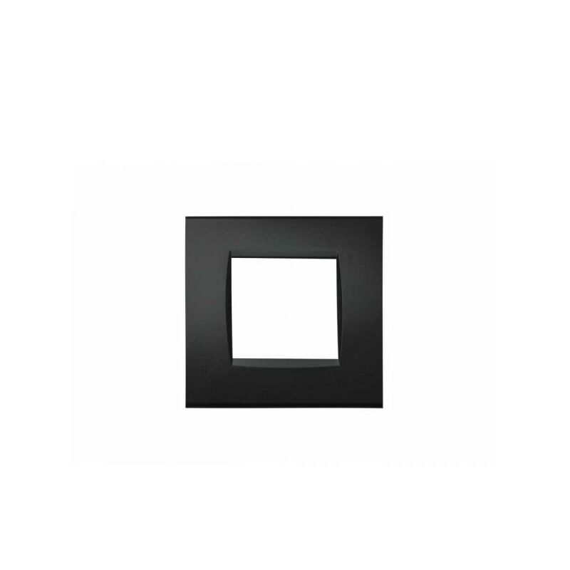 foto del prodotto tot electric placche compatibili bticino living light placca 3 4 7 moduli per supporti ln4703 t02 2 posti nero