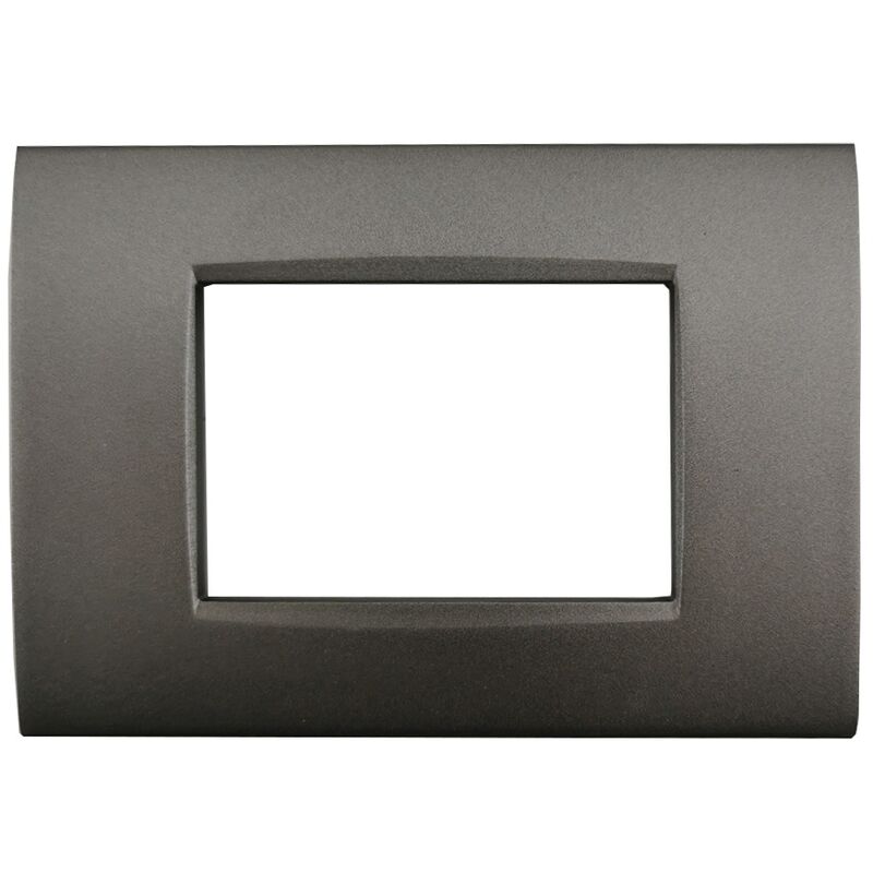 foto del prodotto tot electric placche compatibili bticino livinglight air placca quadra per supporti ln4703c 3 posti grigio antracite t05