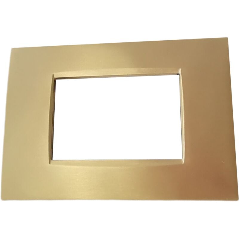 foto del prodotto tot electric placche compatibili bticino livinglight air placca quadra per supporti ln4703c 4 posti oro spazzolato t07