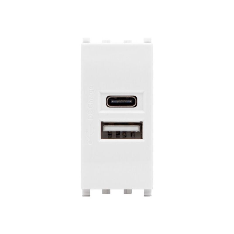 foto del prodotto tot electric presa usb tipo c compatibile vimar plana 1 modulo tot