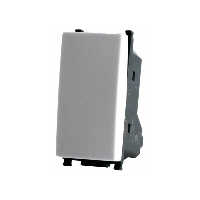 foto del prodotto tot electric tot elettric t2 604 interruttore invertitore 10a compatibile vimar plana bianco
