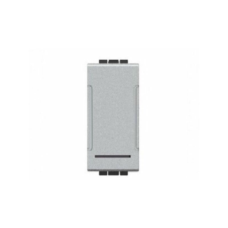 foto del prodotto tot elettric t1 801 interruttore unipolare 1p 16a 250v compatibile living silver tech
