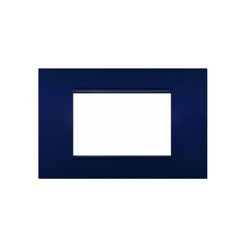 immagine 0 del prodotto tot elettric t2 placca 504 4 moduli blu compatibile vimar plana m6004 10
