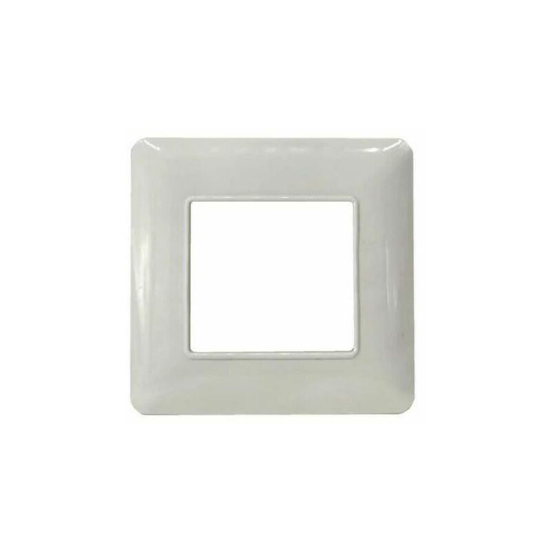 foto del prodotto tot t3 placca 502 2 moduli bianca compatibile con matix