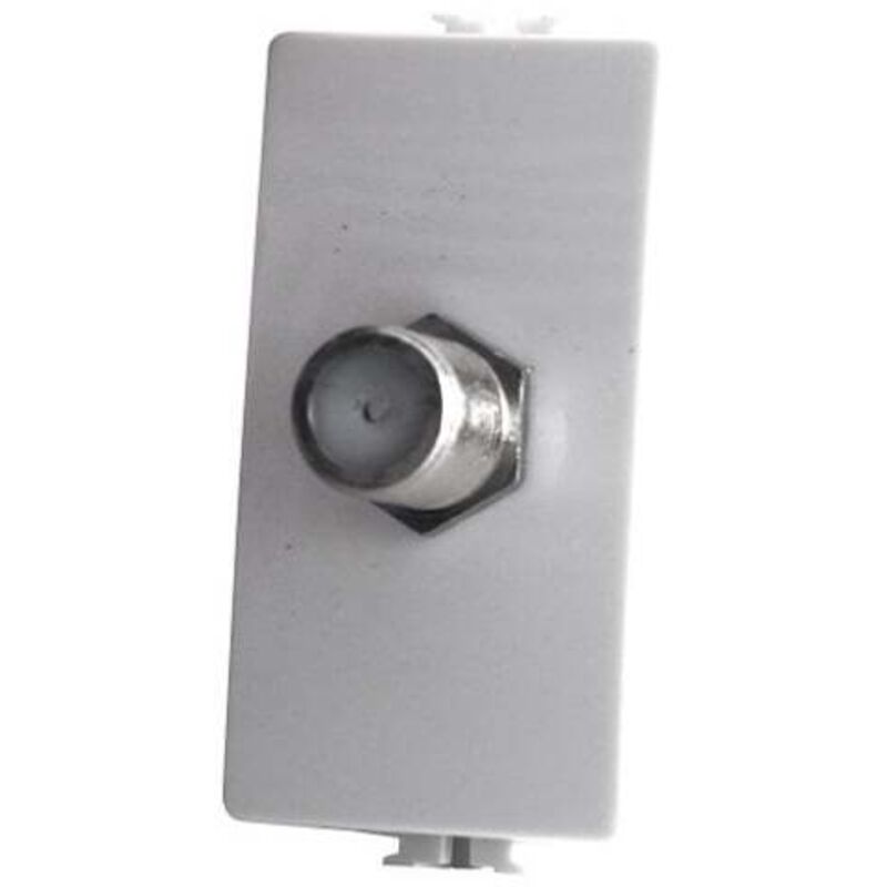 foto del prodotto tot t3 presa tv a vite satellitare femmina da incasso bianca compatibile matix