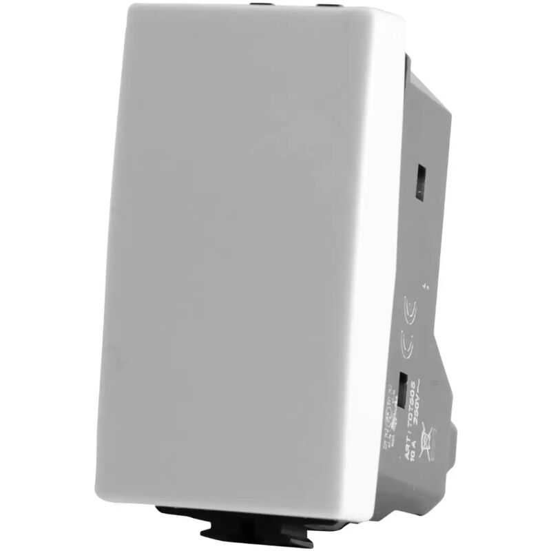 foto del prodotto tot t3 pulsante bianco 10a 250v compatibile matix