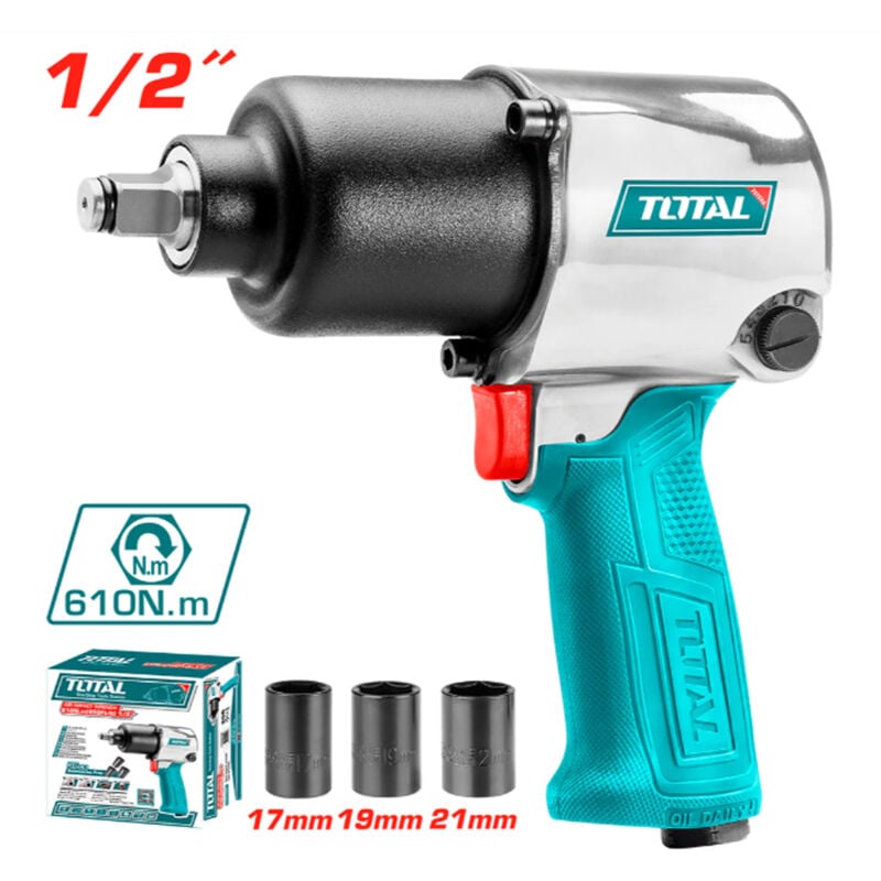 foto del prodotto total avvitatore pneumatico pistola ad aria impulsi 1 2 610nm