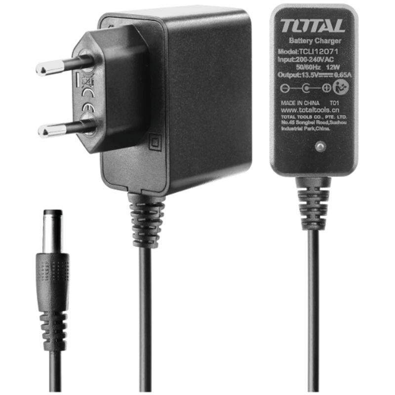 foto del prodotto total caricabatteria caricatore rapido alimentatore batteria al litio 12v