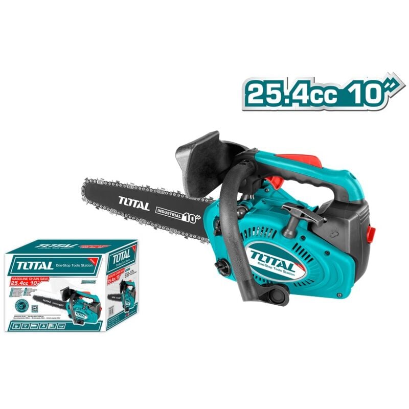 foto del prodotto total - motosega a scoppio da 25cc con lama da 25 cm