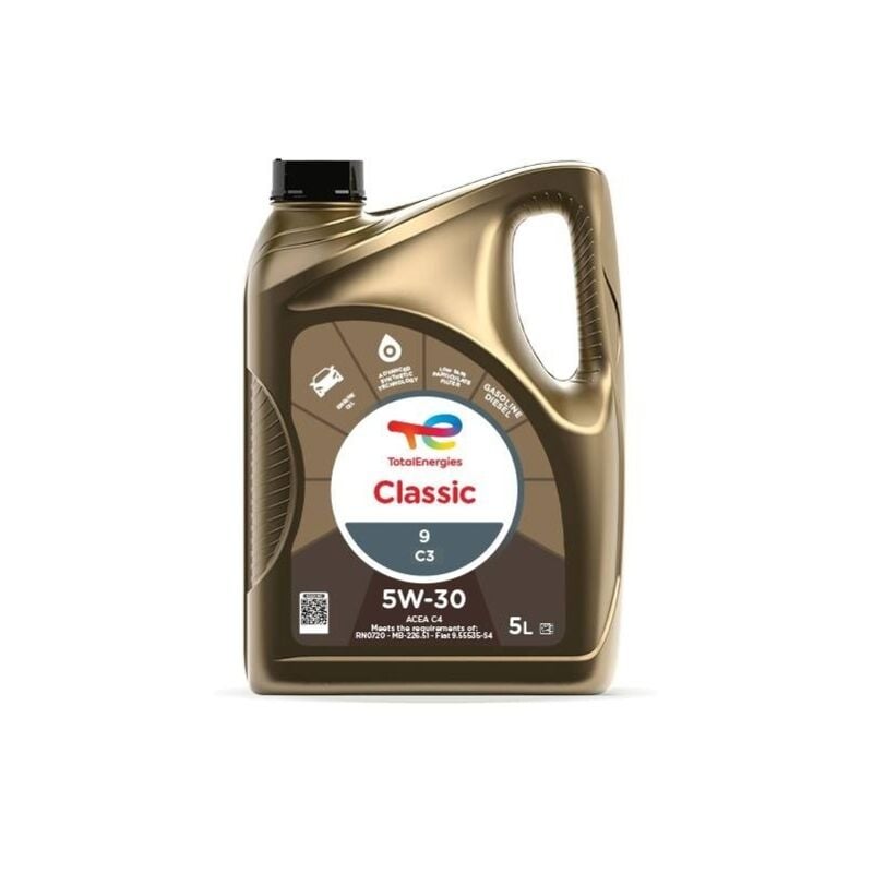 foto del prodotto total olio motore classic 9 5w 30 4l c3