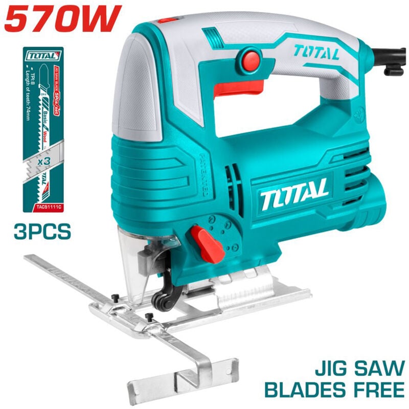foto del prodotto total seghetto alternativo 570w taglio 65mm legno acciaio