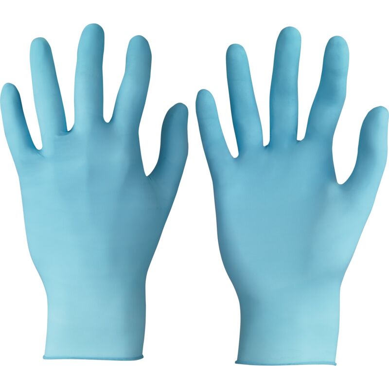 foto del prodotto touchntuff 92 670 guanti monouso in nitrile, senza polvere, alta resistenza chimica e meccanica, protezione degli alimenti, usi professionali e