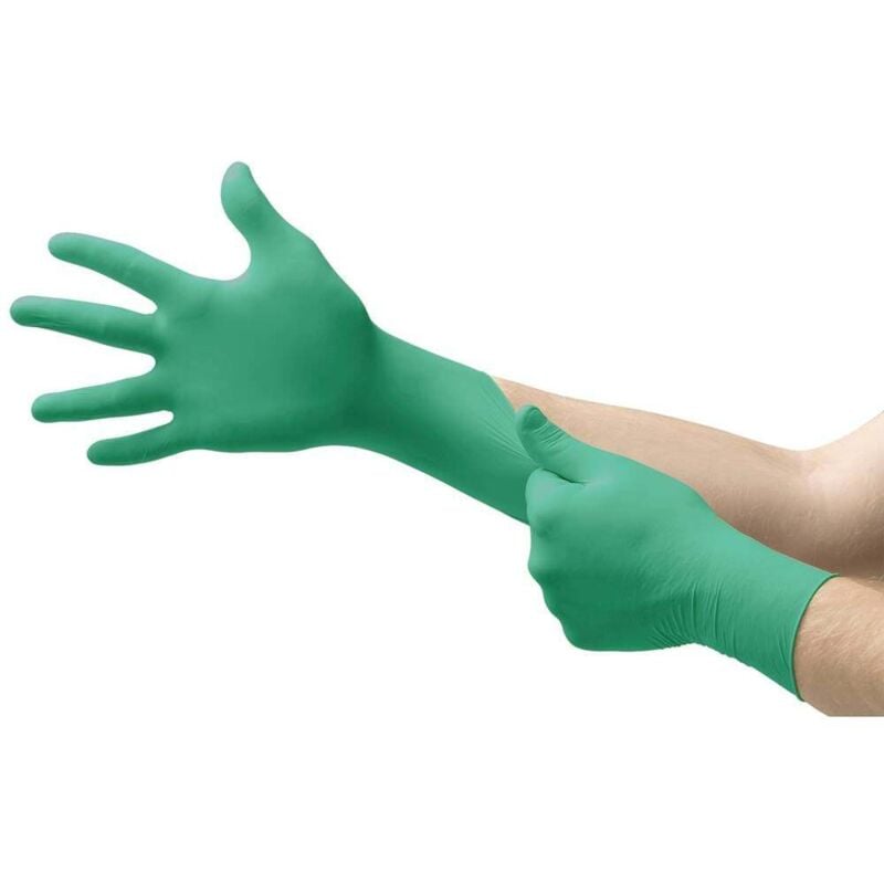 foto del prodotto touchntuff 92600090 100 pz. nitrile guanto monouso taglia guanti 9 en 374, en 420 2003, en 374 5, en 374 1, ansell