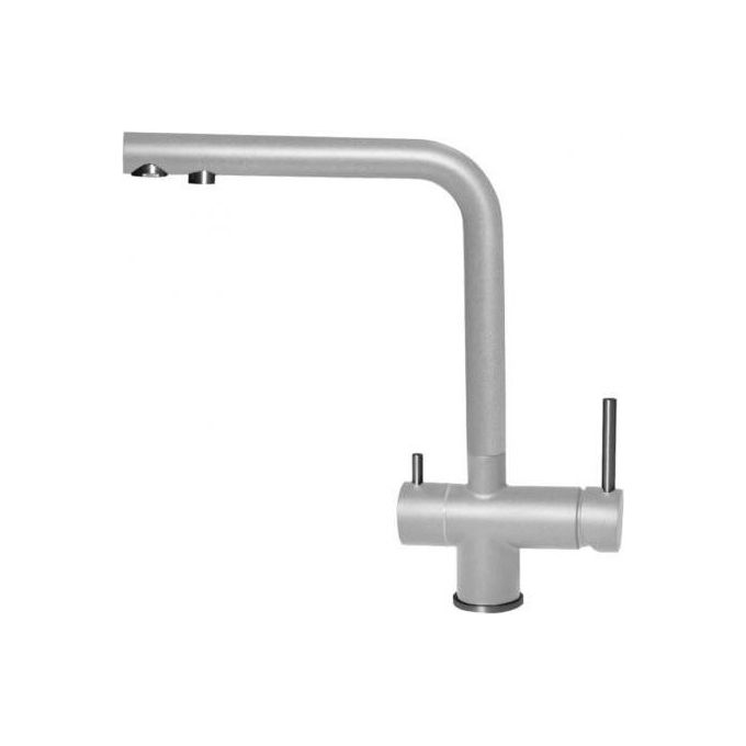 foto del prodotto tourmaline mmktou79 miscelatore da cucina monocomando filtrante, da incasso, metaltek, canna girevole, 32,7 cm, alluminio elleci