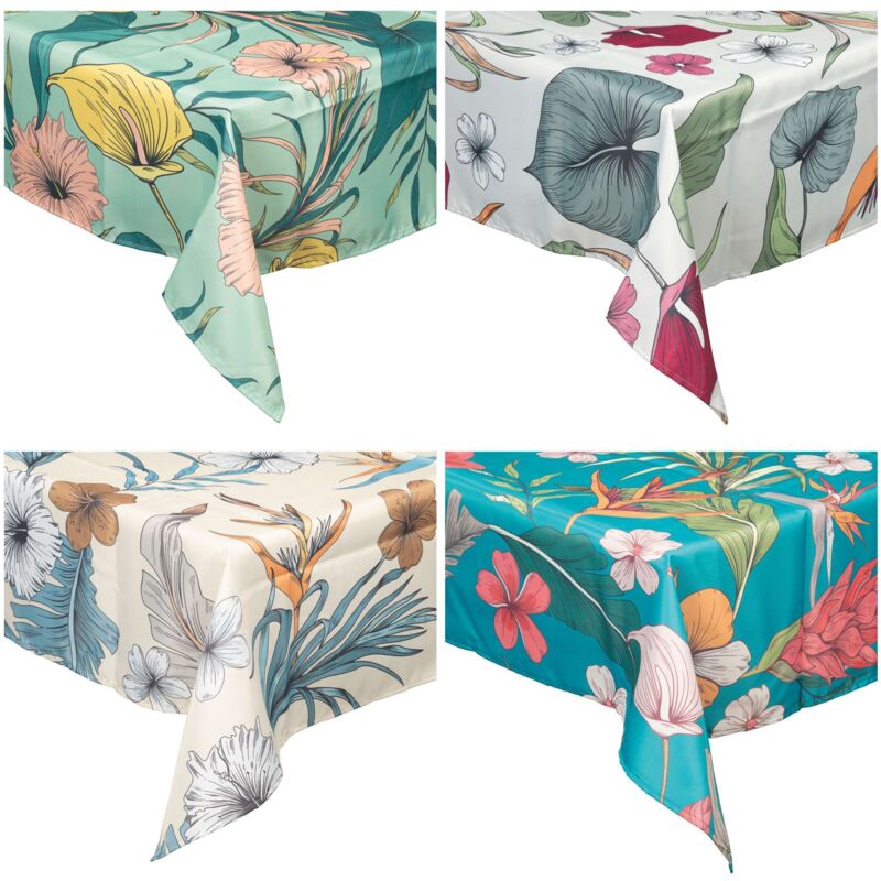 foto del prodotto tovaglia antimacchia 140x180cm botanico 4 colori assortiti