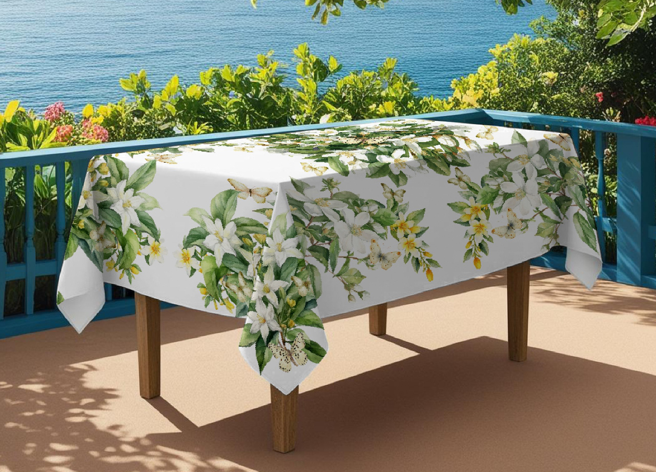foto del prodotto tovaglia copritavolo cucina 100 cotone digitale disegno jasmin 150x250 jasmin