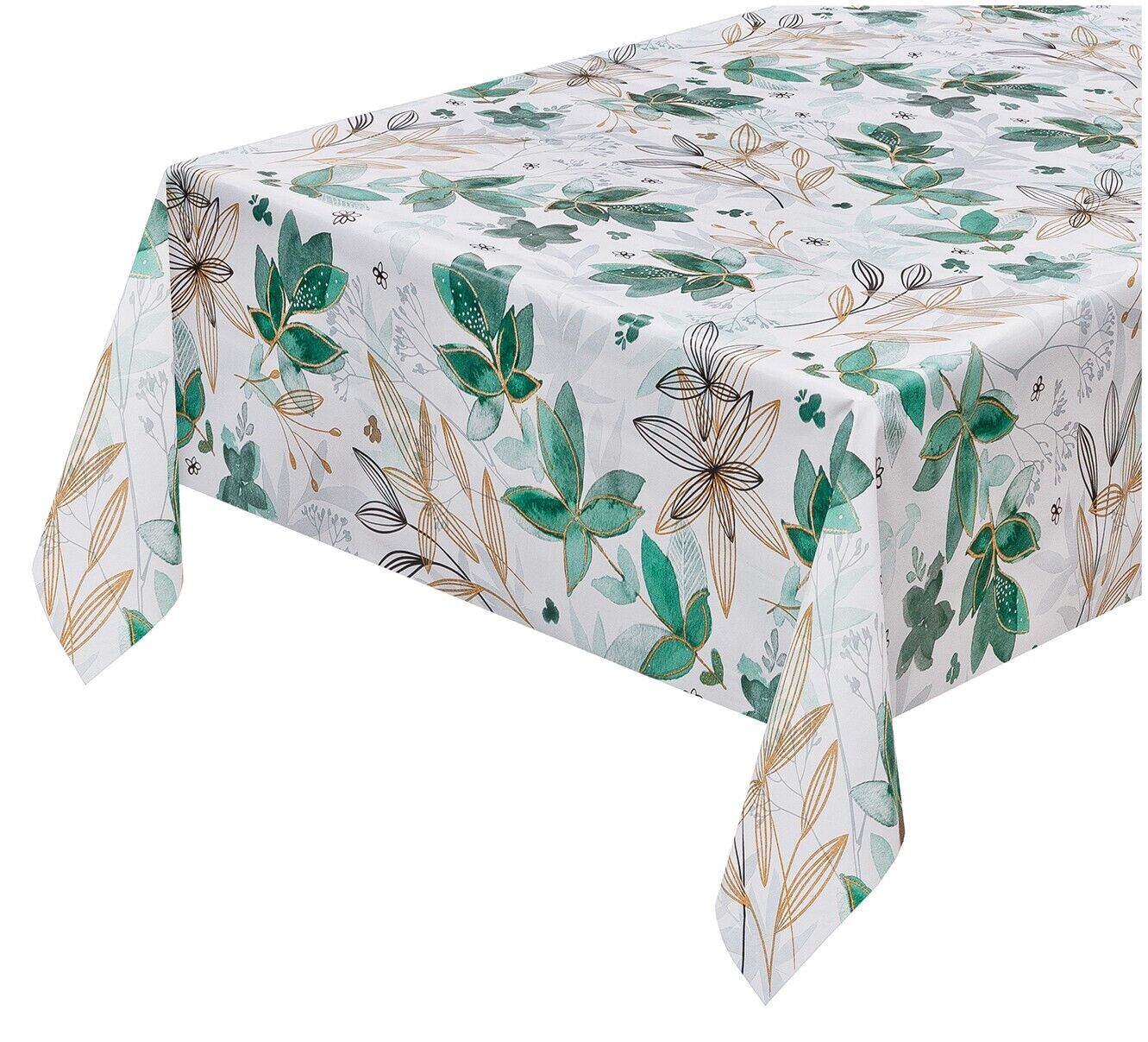 foto del prodotto tovaglia cucina moderna antimacchia plastificata cerata copritavolo fiori stilizzati 140x400 cm