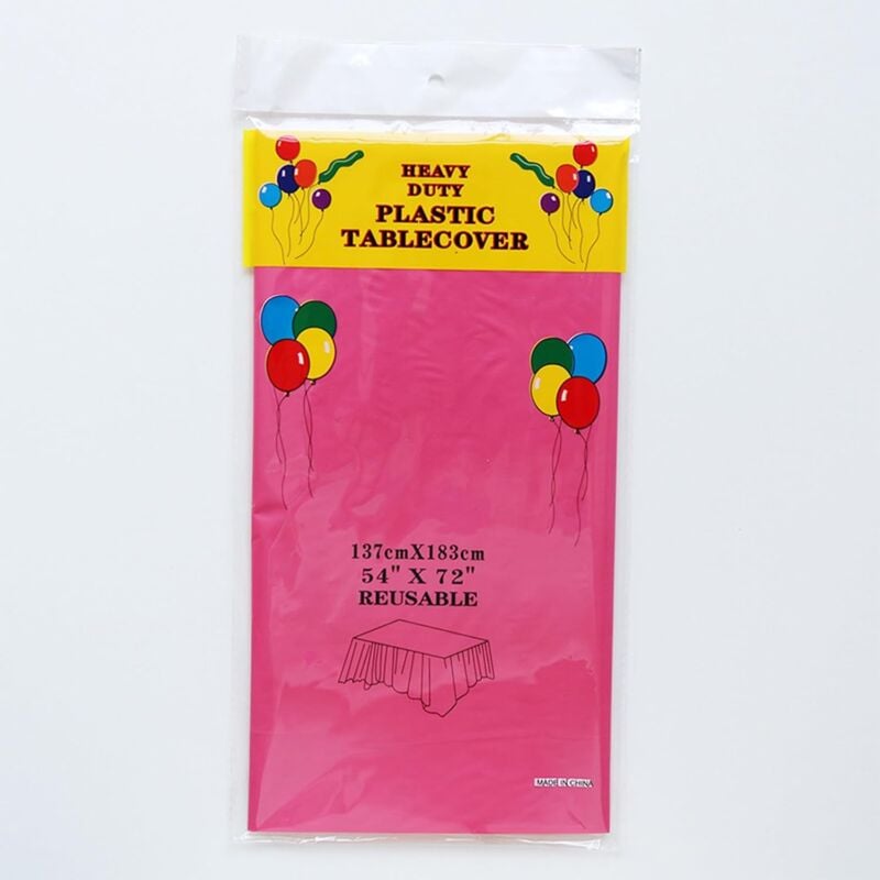 foto del prodotto tovaglia da pranzo rettangolare tinta unita dpzo 1 confezione tovaglia riutilizzabile 137 x 274 cm, tovaglia in plastica senza bpa per feste, picnic,