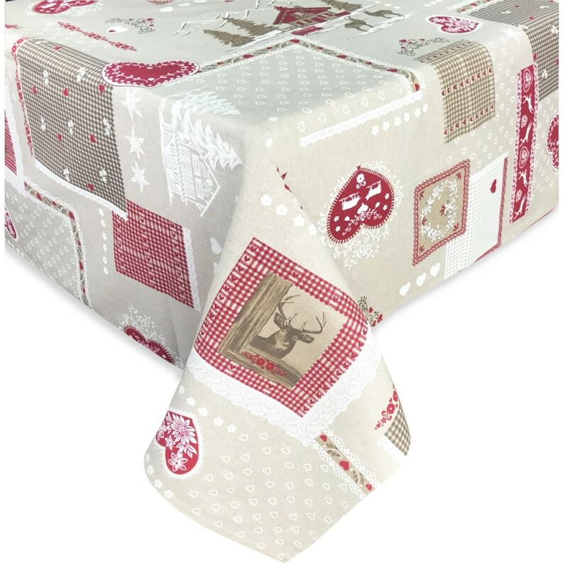 foto del prodotto tovaglia dory tirolese valbadia in cotone cm. 140x360 x24 persone