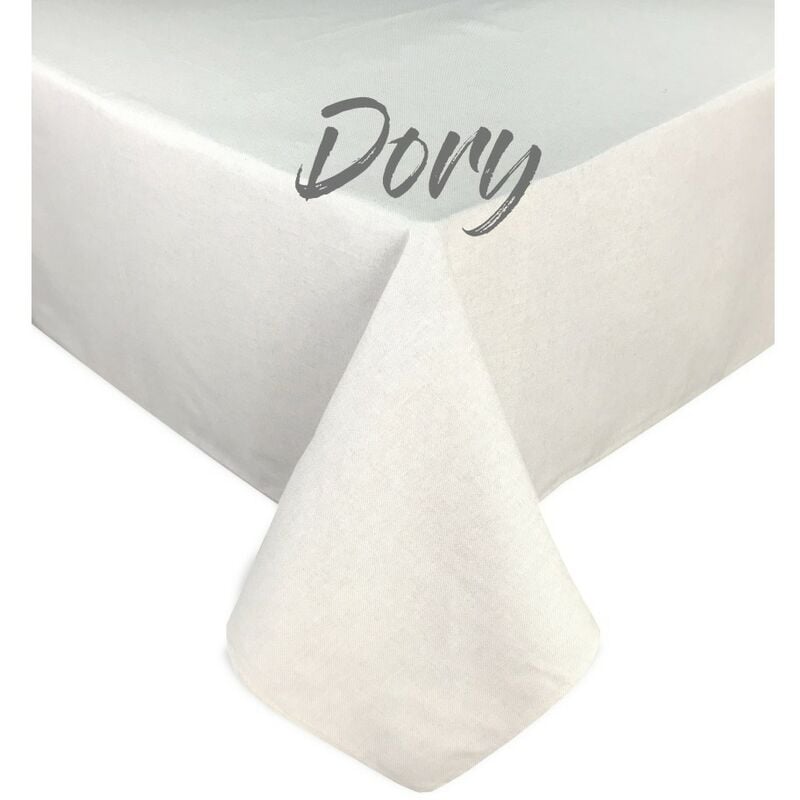 foto del prodotto tovaglia dory unita beige ecr in cotone cm.140x300 x18 persone