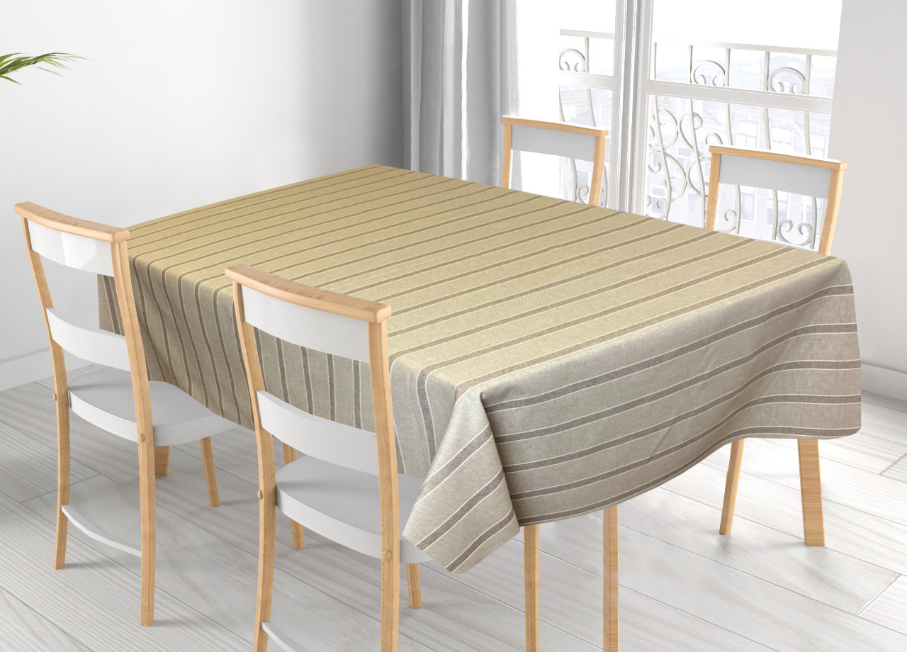 foto del prodotto tovaglia per salotto cucina in miros misto cotone made in italy california rp 140x360 beige