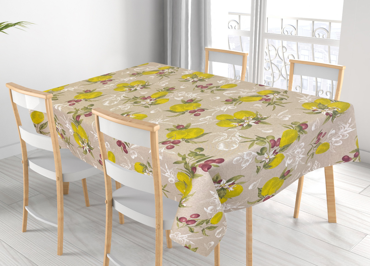 foto del prodotto tovaglia per salotto cucina in miros misto cotone made in italy capri rp 140x360 capri