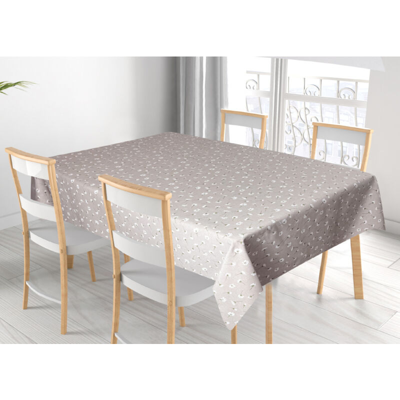 foto del prodotto tovaglia per salotto cucina in miros misto cotone made in italy margheritine rp, misura90x90coloremargheritine