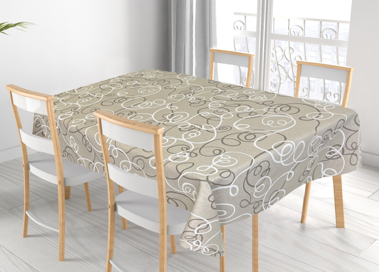 foto del prodotto tovaglia per salotto cucina in miros misto cotone made in italy penelope rp 140x360 beige