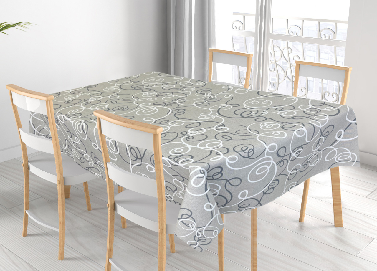 foto del prodotto tovaglia per salotto cucina in miros misto cotone made in italy penelope rp 140x360 grigio