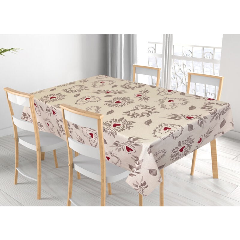 foto del prodotto tovaglia per salotto cucina tavolo 100 cotone made in italy antibes rp, misura140x140coloreantibes