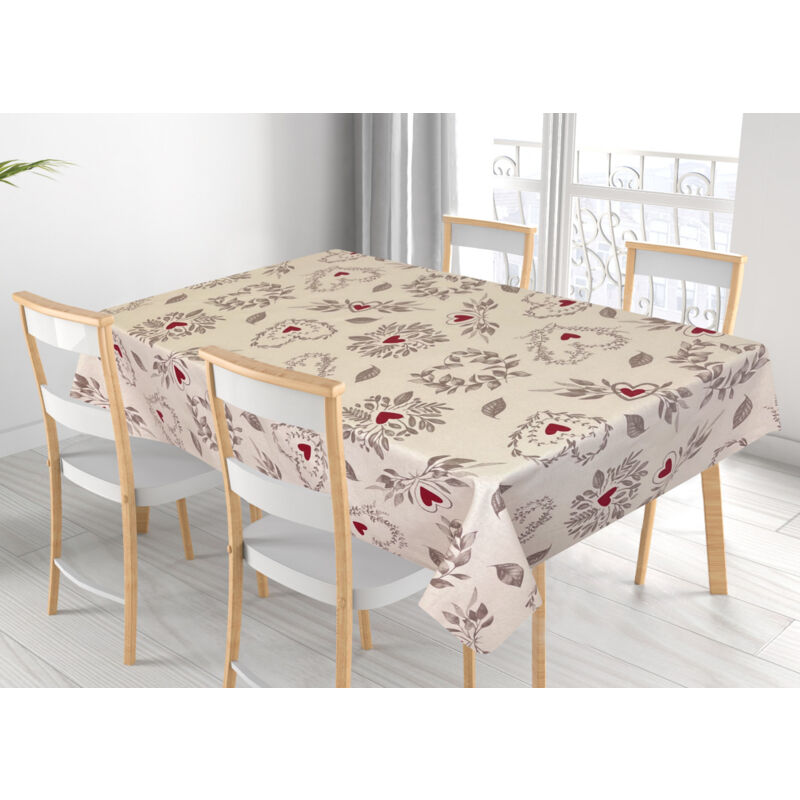 foto del prodotto tovaglia per salotto cucina tavolo 100 cotone made in italy antibes rp, misura140x180coloreantibes