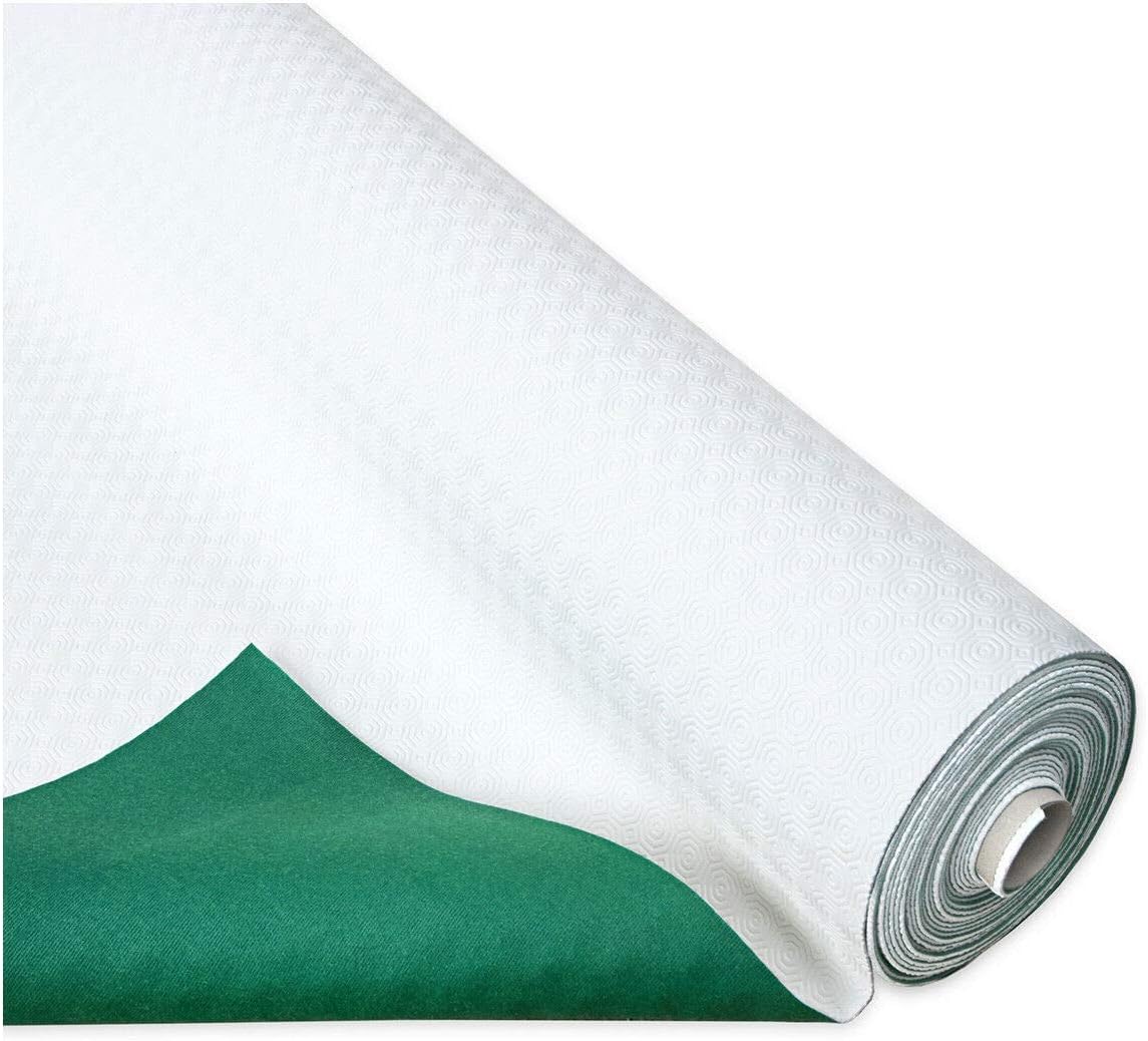 foto del prodotto tovaglia pvc proteggi tavolo mollettone 140x260 cm morbido antiscivolo antimacchia antiurto bianco double
