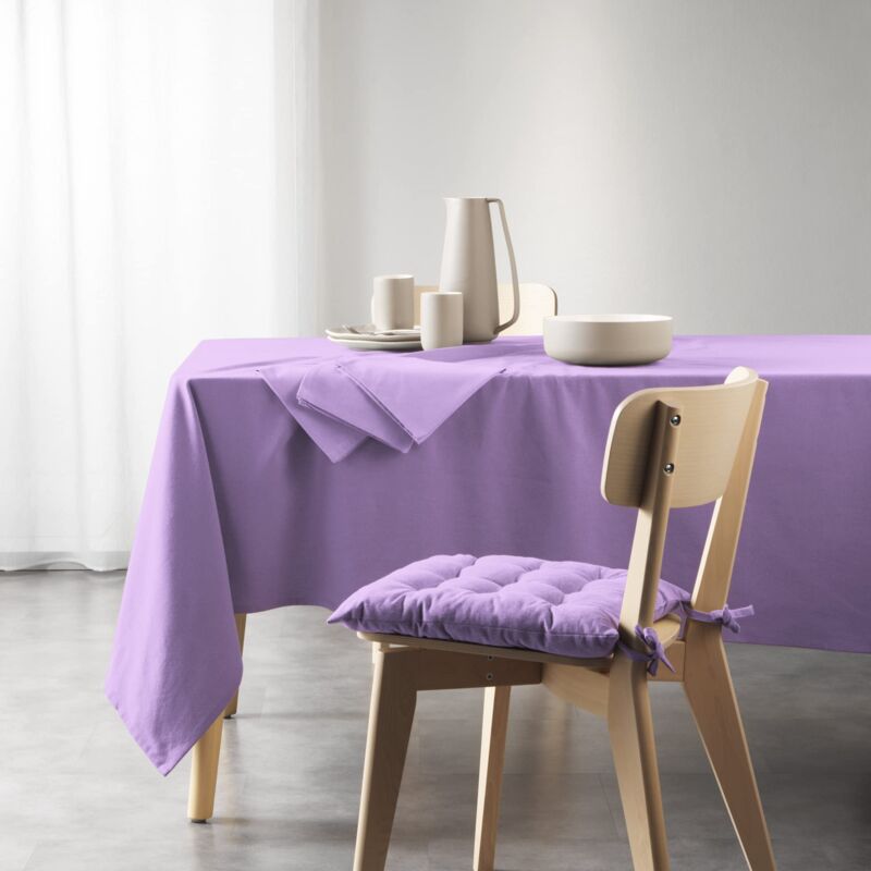 foto del prodotto tovaglia rettangolare 140 x 240 cm mistral lill , cotone riciclato douceur d int rieur