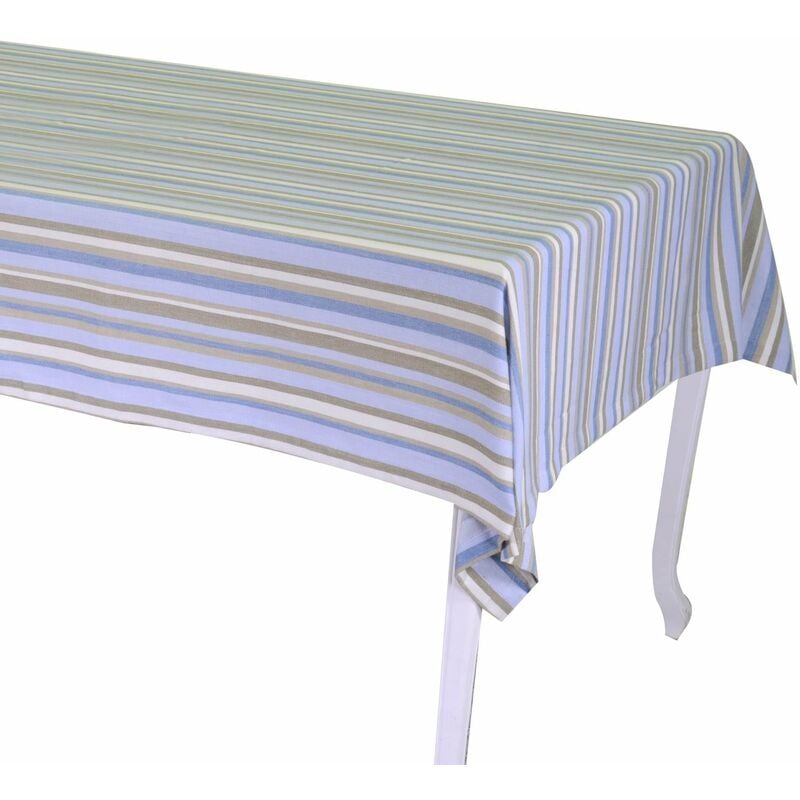 foto del prodotto tovaglia rettangolare 140x180 cm in cotone 180 gsm stripe avio