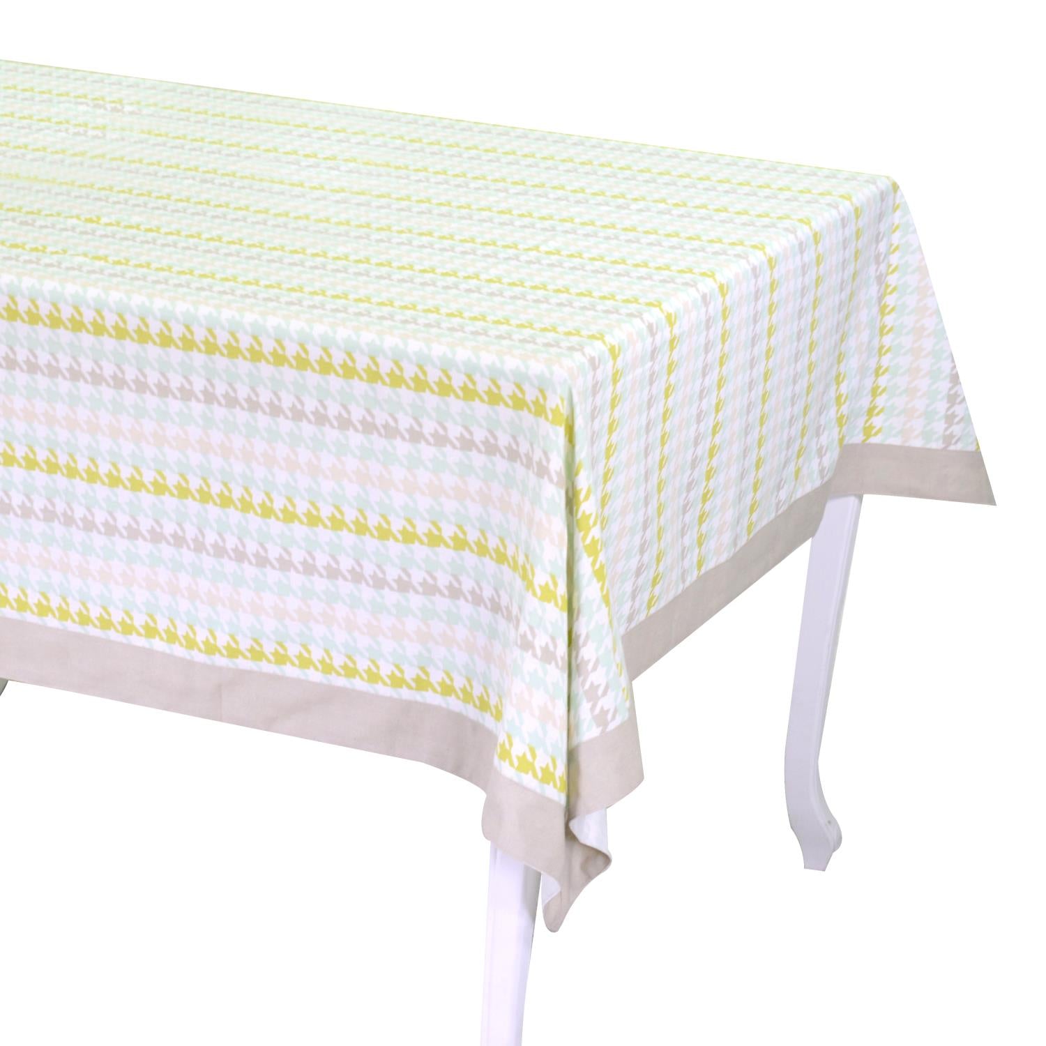 foto del prodotto tovaglia rettangolare 140x240 cm in cotone 180 gsm london verde