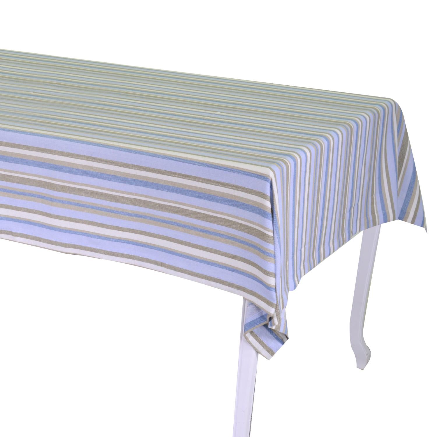 foto del prodotto tovaglia rettangolare 140x240 cm in cotone 180 gsm stripe avio