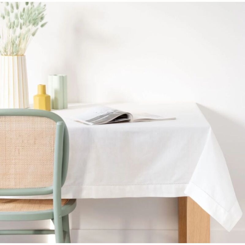 immagine 0 del prodotto tovaglia rettangolare in cotone colorato ideale per interni ed esterni grigio 140 x 180 cm