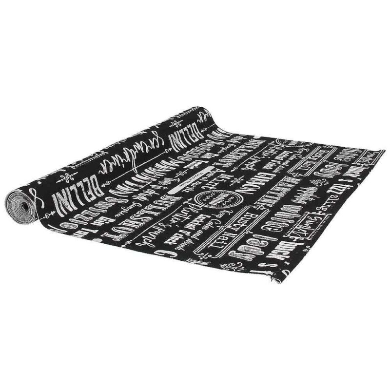 foto del prodotto tovaglia runner 40x140 cm nero in cotone