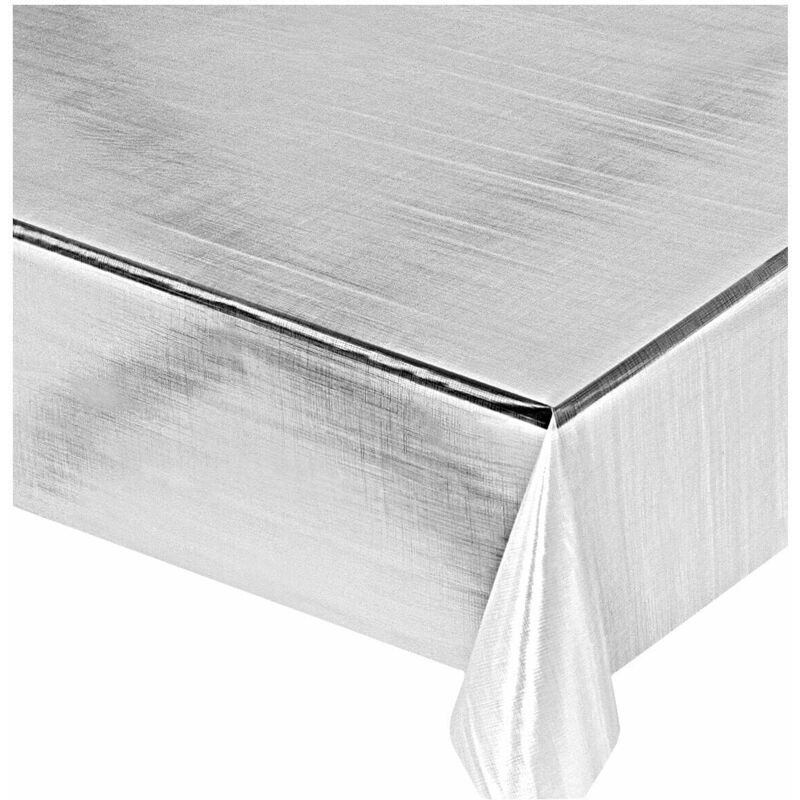 foto del prodotto tovaglia trasparente antimacchia moderna plastificata lucida copritavolo pvc dis.13 140x50 cm