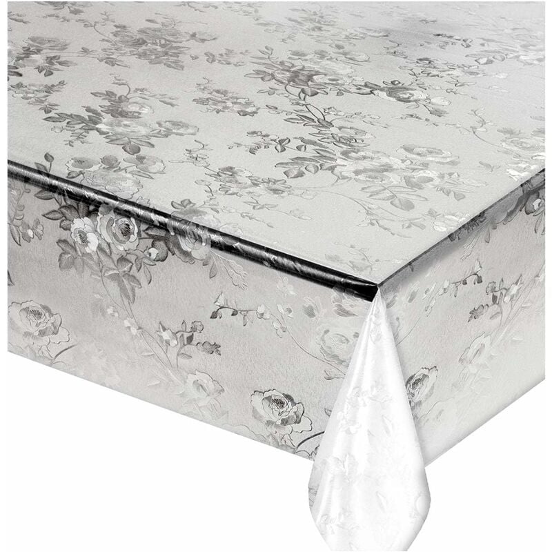 foto del prodotto tovaglia trasparente antimacchia moderna plastificata lucida copritavolo pvc dis.c 140x180 cm